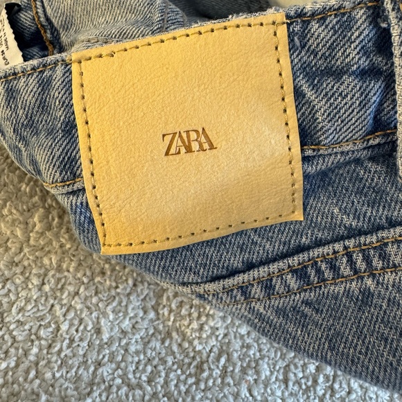 Zara Jeans womens size 6 high rise z1975 straight leg Denim Ankle Mid Blue - Picture 11 of 15